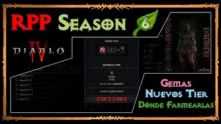 Diablo IV  Guía  Las nuevas Gemas y dónde farmearlas RPPS620 [upl. by Orazal]