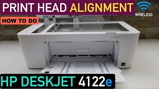 HP DeskJet 4122e Print Head Alignment Print amp Scan Alignment Page [upl. by Ladnor608]