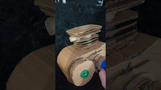 cardboard single cylinder engine I made fyp cardboard diy engine [upl. by Matheson296]