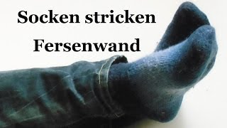 Socken stricken  Fersenwand  Teil 2 [upl. by Callista]