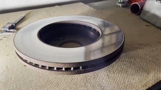 ResurfaceCut Rotors At Home DIY With Hand Sander And Sand Paper [upl. by Damales]