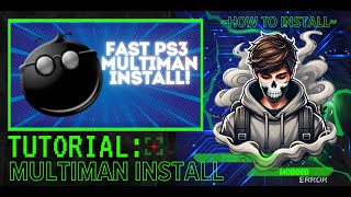 FAST PS3 MULTIMAN Install Tutorial [upl. by Graniah]