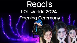 Reacts  LOL Worlds 2024 Opening Ceremony [upl. by Iralav]