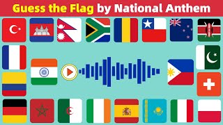 🌎Guess The Country by The National Anthem🎵  Country Quiz Challenge🧠 [upl. by Hareehahs282]