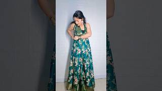 Saree se gown in one minute shorts youtubeshorts ytshorts saree sareedrapings [upl. by Htepsle]