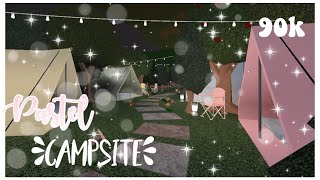 Pastel Campsite Speed build  Bloxburg  90k [upl. by Feucht232]