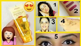 How to use PATANJALI SAUNDARYA ALOE VERA GEL ON FACE  Tanutalks [upl. by Ainavi377]