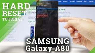 How to Hard Reset Samsung Galaxy A80  Unlock Fingerprint by Recovery Mode [upl. by Arikal]