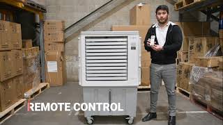 Features amp Applications of the OUBER PAC280A Portable Evaporative Air Cooler by Fanmaster [upl. by Moneta]