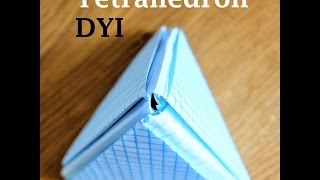 Make Tetrahedron 3D Model using Graphing Paper [upl. by Omiseno299]