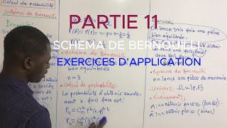 PROBABILITES  SCHEMA DE BERNOUILI EXERCICE TERMINALE [upl. by Nemra]