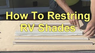 How to Restring RV Day  Night Pleated Shades [upl. by Lliw]