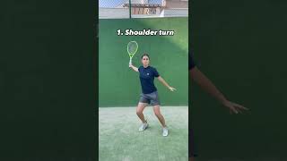 3 one handed backhand fundamentals🔑🎾 tennis tennistips tennislesson tennisplayer tennistime [upl. by Leventhal]