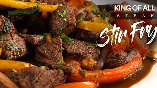 LOMO SALTADO KING of all STEAK StirFry  Guga Foods [upl. by Brook842]