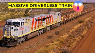 Worlds first Largest Robot Iron Ore Train  Where Machines Rule the Roads Autohaul Rio Tinto [upl. by Awjan]