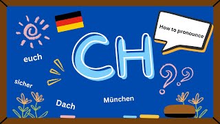 ch  Pronunciation in German  How to Pronounce the ch  Sound in German  KidsGerman [upl. by Lupee]