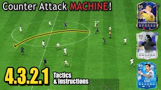 BEST META 4321 COUNTER ATTACKING  PRESS TACTICS FC 24 eafc24 fut customtactics [upl. by Sucitivel]