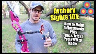 Archery Sight Basics Adjustments PLUS Tips and Tricks You NEED to Know [upl. by Zetrok106]