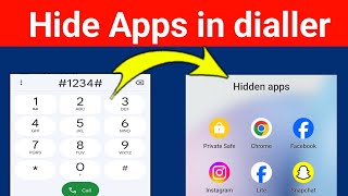 dialer me app hide kaise kare  dialler mein app ko kaise chhupaye  how to hide app in dialler [upl. by Yarb]