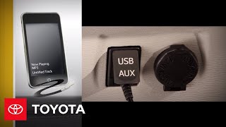 2011  2012 Sienna HowTo Auxiliary Input  Toyota [upl. by Reede]