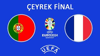 PES 2017  UEFA EURO 2024  ÇEYREK FİNAL  Portekiz 🇵🇹🆚🇫🇷 Fransa  euro2024 [upl. by Corrie]