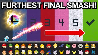 Which FINAL SMASH Can Hit Kirby The Furthest   Super Smash Bros Ultimate [upl. by Sidonius]