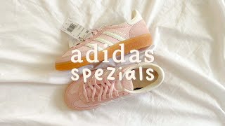 unboxing the adidas handball spezial sneakers in pink [upl. by Nebuer]