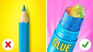 FANTASTIC SCHOOL HACKS FOR CREATIVE STUDENTS  Bright Ideas and Art Tricks by 123 GO Series [upl. by Alfie866]