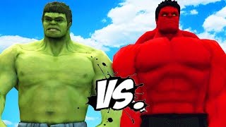 HULK VS RED HULK  EPIC SUPERHEROES BATTLE [upl. by Adlesirk132]