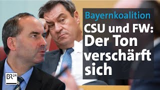 CSU und Freie Wähler Konkurrierende Koalitionäre  Kontrovers  BR24 [upl. by Nomal]