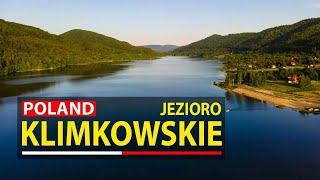 🇵🇱 Jezioro Klimkowskie  Klimkówka z drona Polska  4K [upl. by Gaudette]