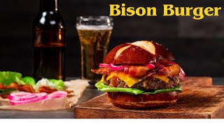 Bison Burger Recipe  Best Bison Burger Recipe  Bison Burger Recipe Grill  Juicy Bison Burger [upl. by Carrie]