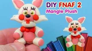 ФНАФ 2 ИЗ ПЛАСТИЛИНА  МАНГЛ  FNAF 2 Mangle Plush Clay Tutorial [upl. by Nicholl]