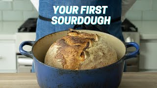 YOUR FIRST SOURDOUGH Sourdough Bread For Complete Beginners [upl. by Jillie]