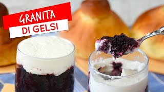 Granita di gelsi neri siciliana SENZA GELATIERA  Ricetta facile [upl. by Asor]