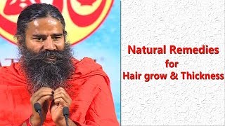 How To Grow Long and Thicken Hair Naturally  Swami Ramdev [upl. by Atsyrhc]