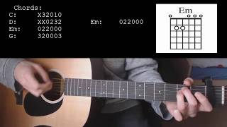 Sam Smith Ft Normani  Dancing With A Stranger EASY Guitar Tutorial With Chords  Lyrics [upl. by Auberbach100]