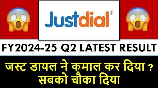 Justdial Share Latest News Today  Just Dial Q2 Results 2024 [upl. by Dao647]