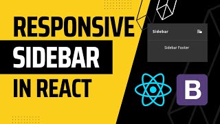 How To Create A Responsive Sidebar In React Js Using Bootstrap Tutorial Easy Method [upl. by Tamas270]