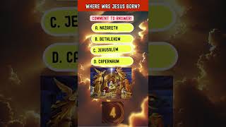 Where was Jesus born BIBLE QUIZ  How well you know the Bible jesus biblequiz bible [upl. by Bussy]