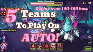 5 Best AUTO Teams for Maestro The Phantom Orchestra Hero Wars Dominion Era [upl. by Anad421]