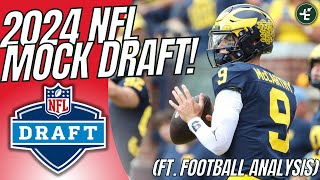 2024 NFL Mock Draft WITH TRADES Ft Football Analysis  Full 1st Round [upl. by Eniamurt]