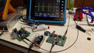 Tesla Coil Driver and MIDI Interrupter test [upl. by Hgieliak35]