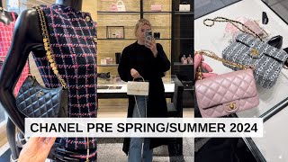 CHANEL 24P COLLECTION  CHANEL PRE SPRING SUMMER 2024 BAGS SHOES ACCESSORIES RTW Laine’s Reviews [upl. by Middendorf632]