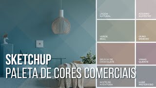 SketchUp  Aplicando cores comerciais [upl. by Saddler]