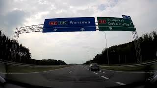 Autostrada A2 Groszki  S2 Warszawa  A2 Pruszków [upl. by Neelhtak]