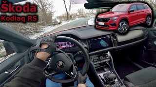 2021 Škoda Kodiaq RS 20 TSI  POV test drive [upl. by Irep]