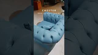 Chester Mv Deri kanepetakımı koltuktakımı ofiskoltuğu misafirkoltuğu beklemekoltuğu [upl. by Yrkcaz202]