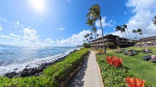 Walks on Kauai Hawaii  Kiahuna Beach and Shipwreck Beach [upl. by Bartlet]