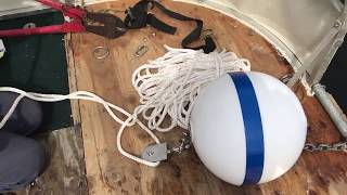 Mooring Installation on Maranacook Lake Maine  Robs Vlog [upl. by Gnohc]